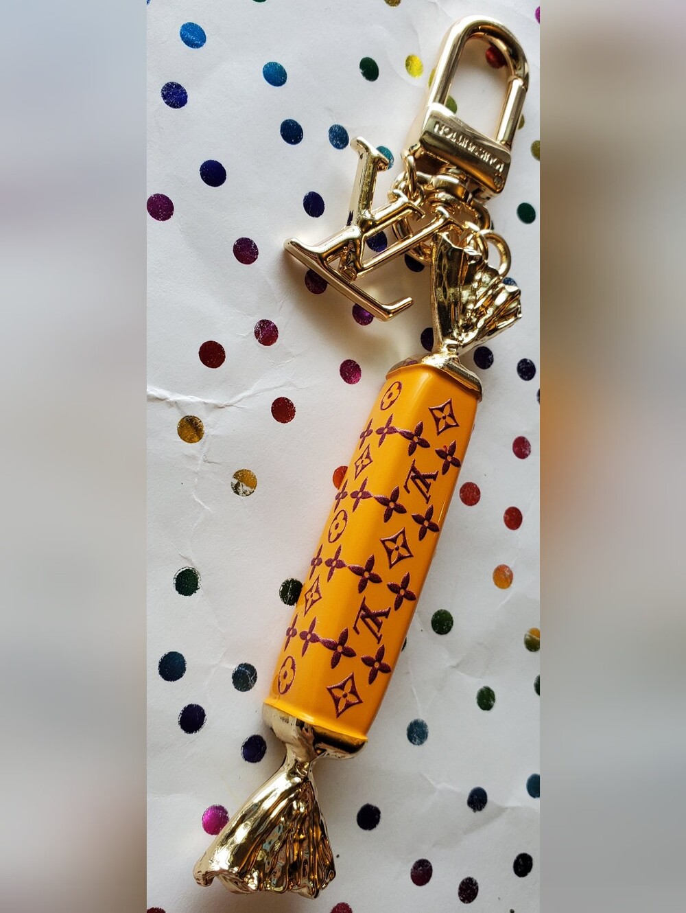 Pink & Yellow Candy Bag Charm